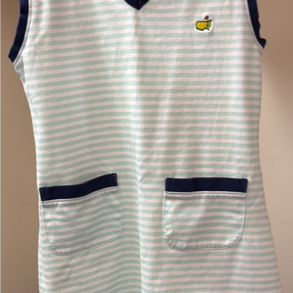 Striped Sleeveless Dress with Pockets